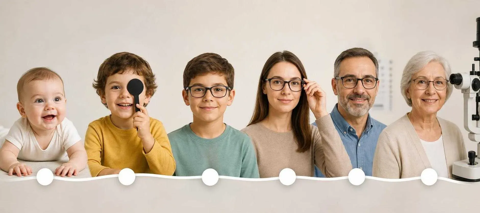بهترین سن برای معاینه چشم